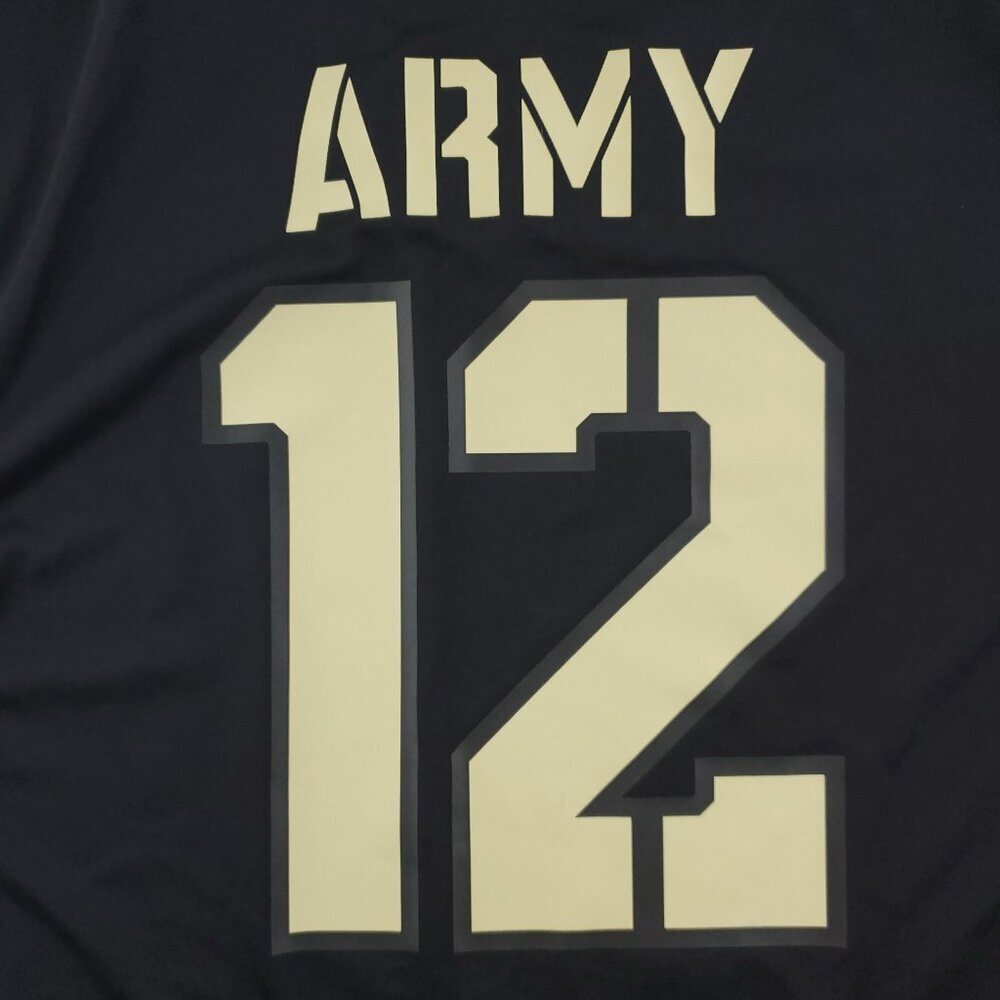 Army Black Knights Football Jersey Nike Team 12 USA Flag Untouchable Men's XL - Picture 9 of 11